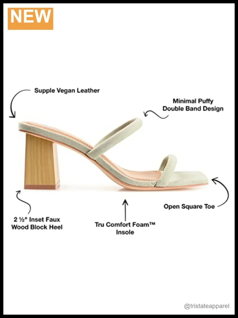 Comfort Foam Henrietta Block Heel Dress Sandals Slip On Multi Strap